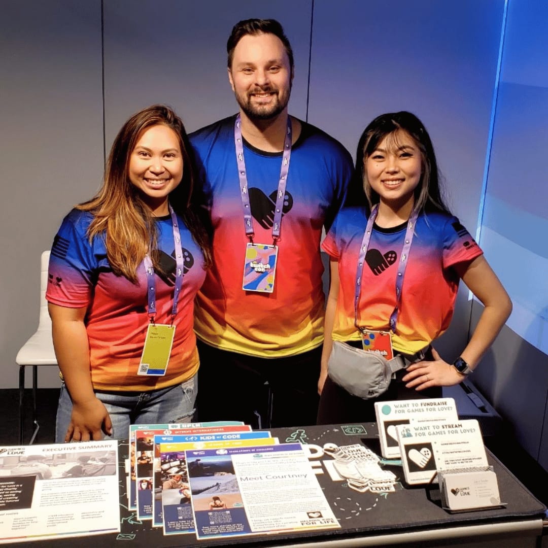 The Games For Love team at their TwitchCon booth